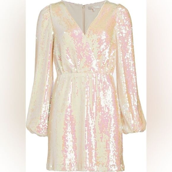 Wayf NWT Carrie Sequin Dress in Opal Size XS - Picture 1 of 10